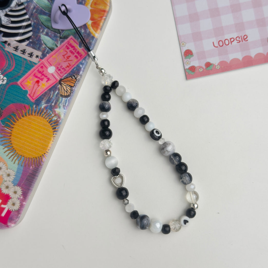 Evil Heart Phone Charm