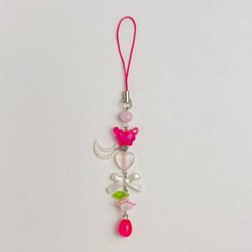 Pink Fairy Moon Charm π