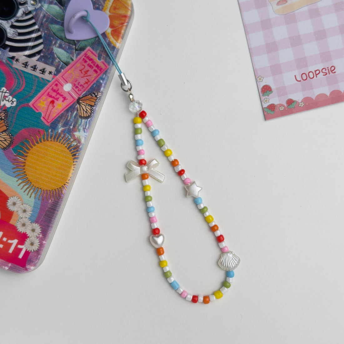 Rainbow Pearl Charmπ