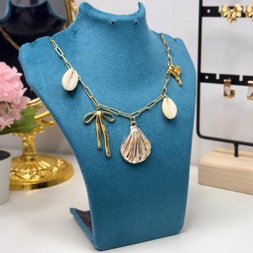 Coastal Shell Charm Necklace