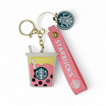 Bubble Tea Silicone Keychain