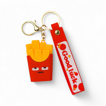 Good Luck Fries Silicone Keychain