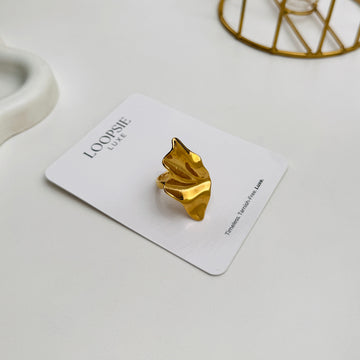 Molten Wave Statement Ring
