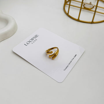 Sculpted Flow Ring