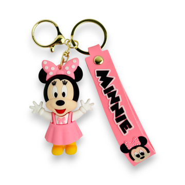Minnie Mouse Keychain – Pink Dress Edition