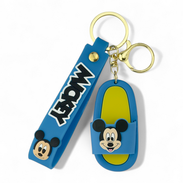 Mickey slipper keychain – blue