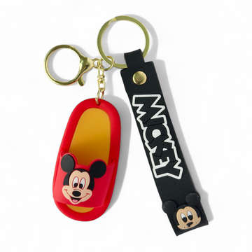 Mickey slipper keychain – red