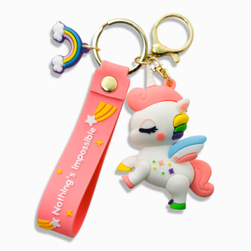 Peach Unicorn Dream keychain