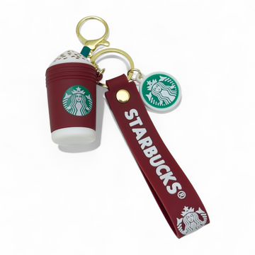Starbucks drink cup keychain – maroon