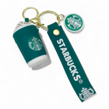 Starbucks drink cup keychain – green