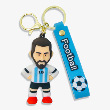 Goal King Footballer Keychain