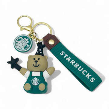 Starbucks bear keychain – wizard outfit