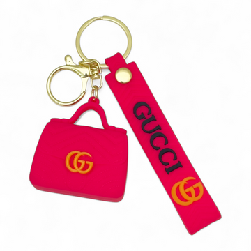 Gucci bag keychain – hot red pink