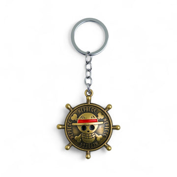 One Piece Pirate Wheel Keychain