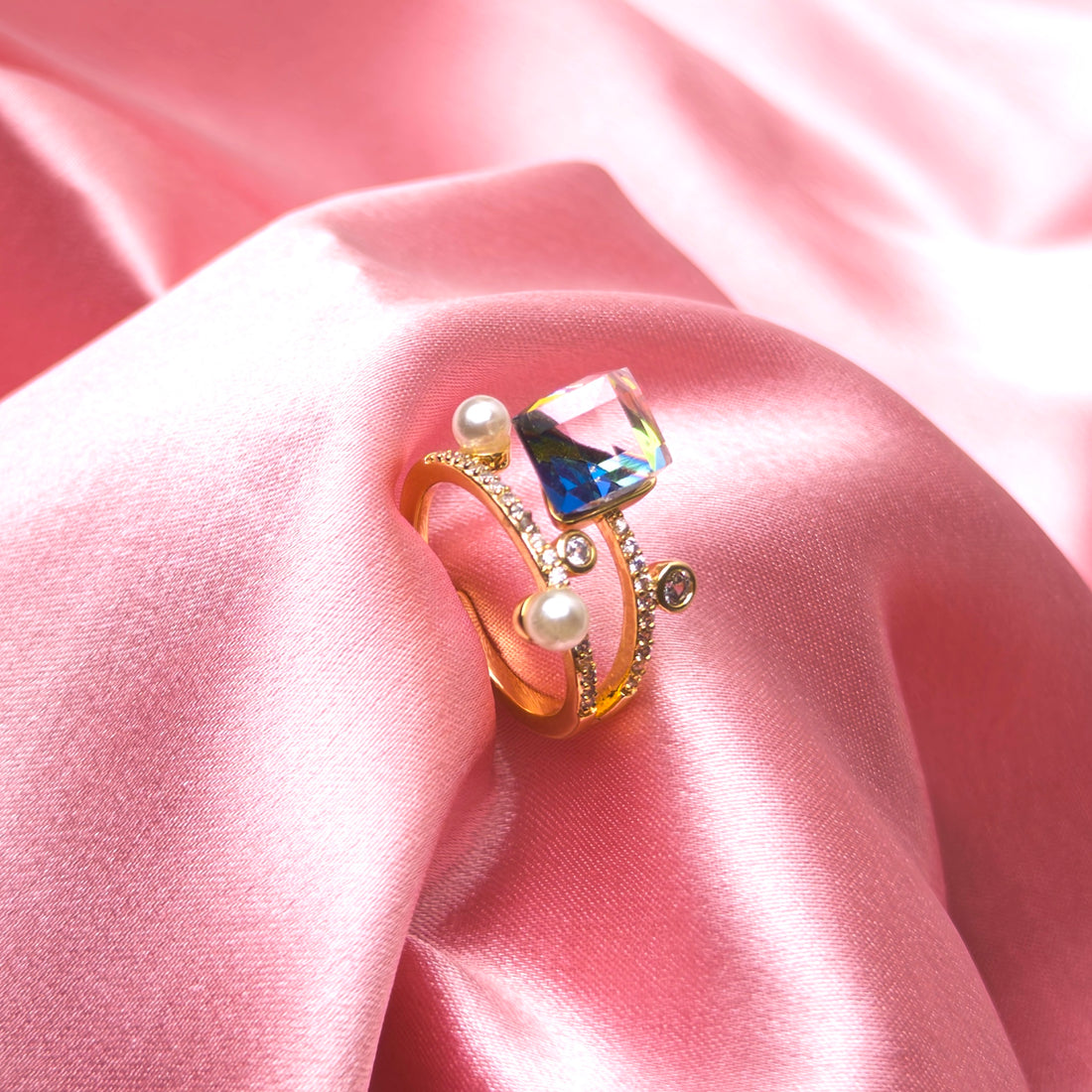 Celestial Glow Adjustable Ring