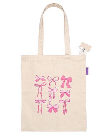 Pink Bows – Off White