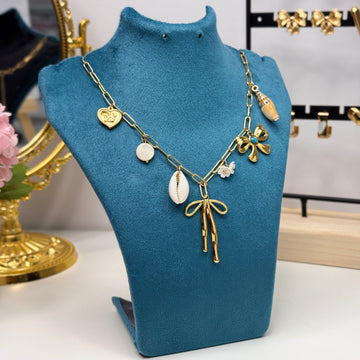 Enchanted Bow Charm Necklace