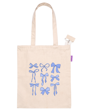 Blue Bows – Off White