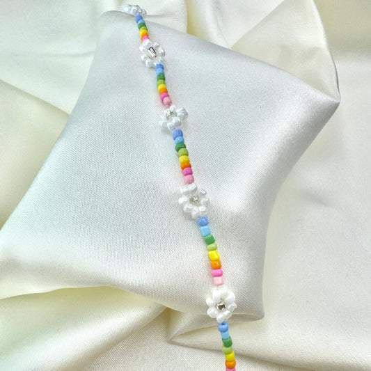 Rainbow Daisy Bracelet