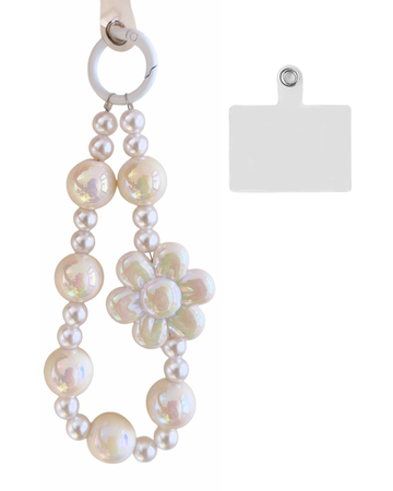 Pearl Bloom Phone Charm