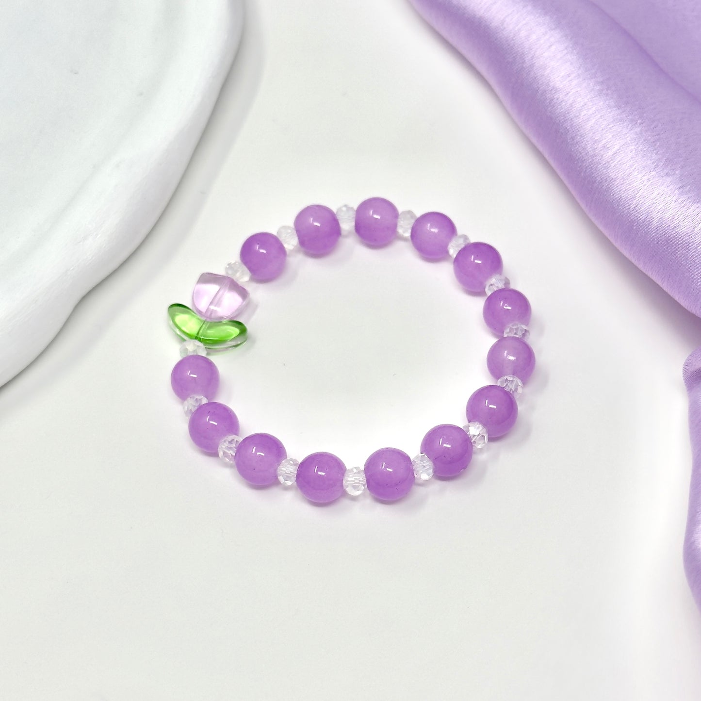 Purple Petal Bracelet