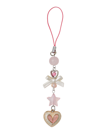 Rosy Pop Heart Charm