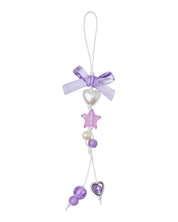 Lilac Ribbon Thread Charm