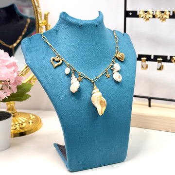 Celestial Shores Charm Necklace