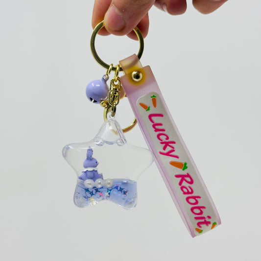 Lucky Rabbit Star Keychain