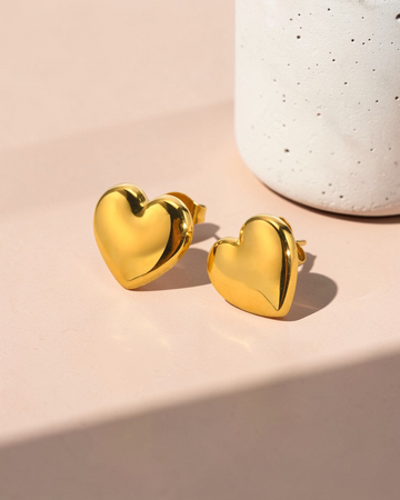 Amour Heart Studs