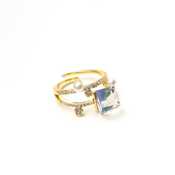 Celestial Glow Adjustable Ring