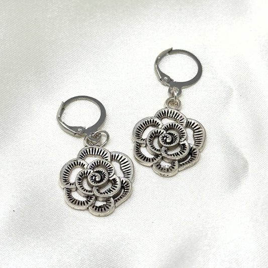 Delicate Rose Earrings