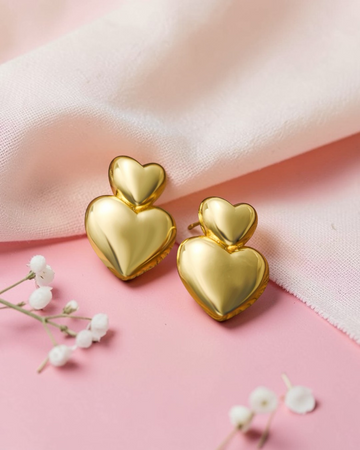 Lumi Heart Studs