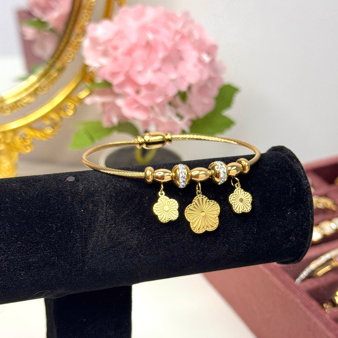 Rosette Charm Bracelet