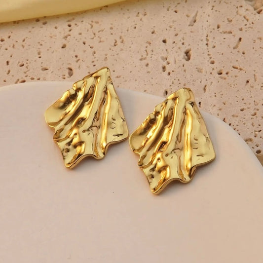 Gilded Ripple Studs