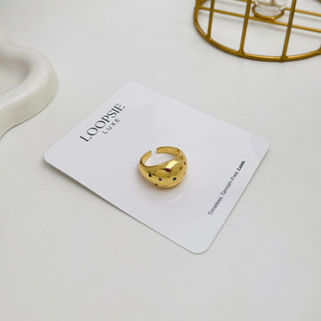 Stardust Bubble Dome Ring