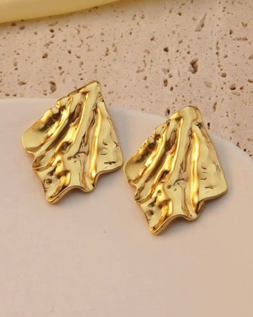 Gilded Ripple Studs