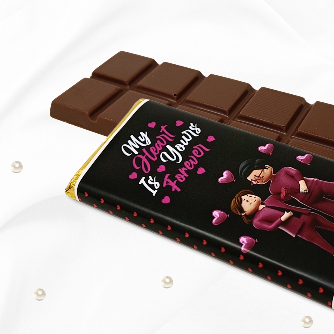 "My Heart is Yours Forever" Valentine's Day Chocolate Bar