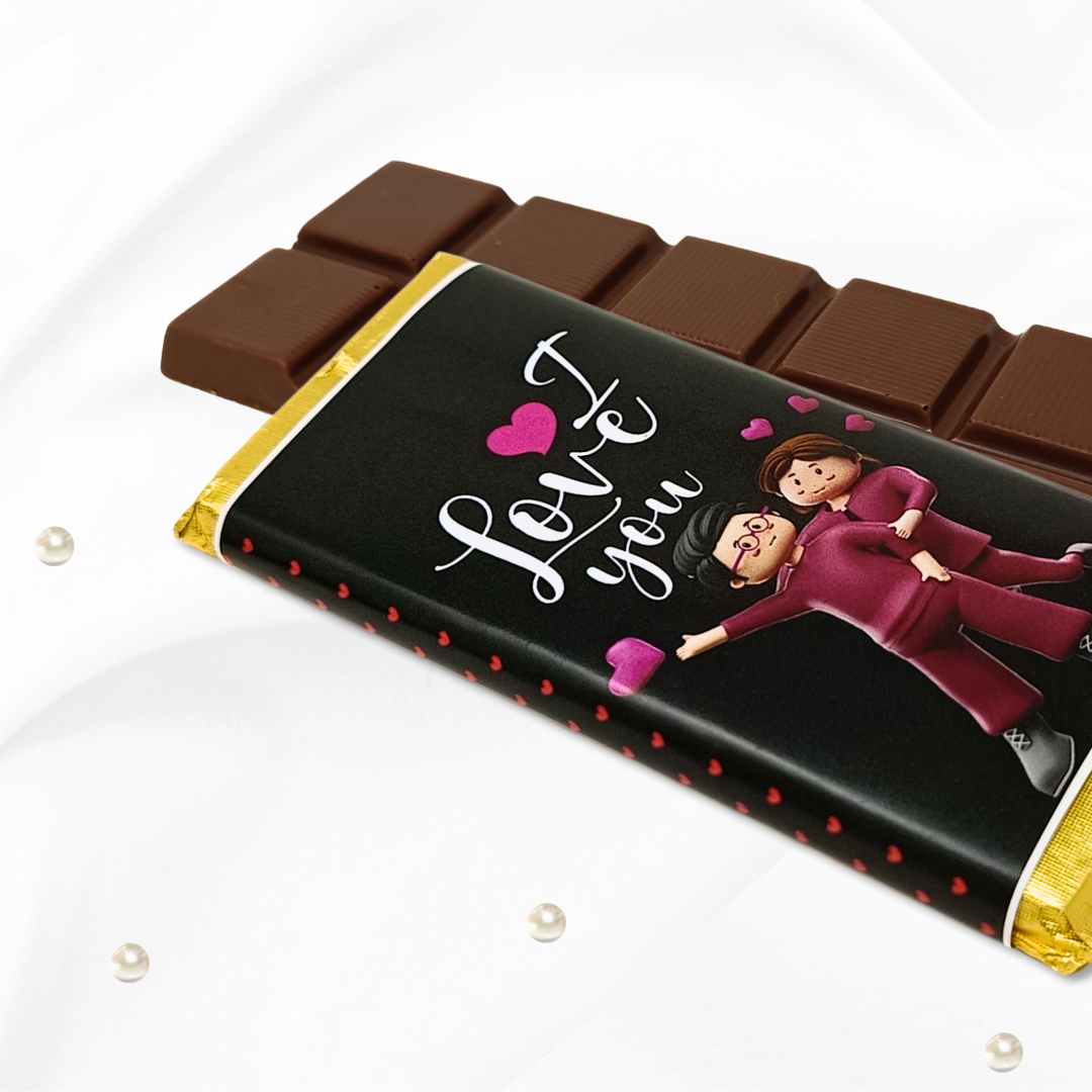 I Love You Chocolate Bar – A Sweet Embrace