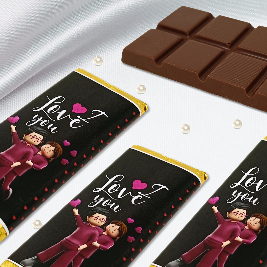 I Love You Chocolate Bar – A Sweet Embrace