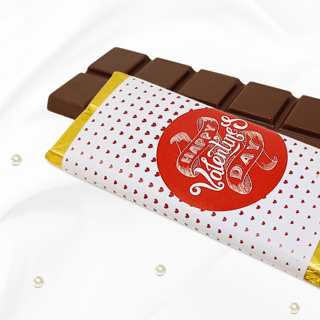 Happy Valentine's Day Chocolate Bar – Hearts & Happiness