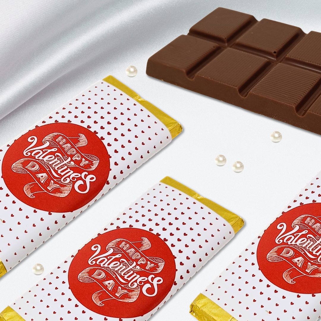 Happy Valentine's Day Chocolate Bar – Hearts & Happiness