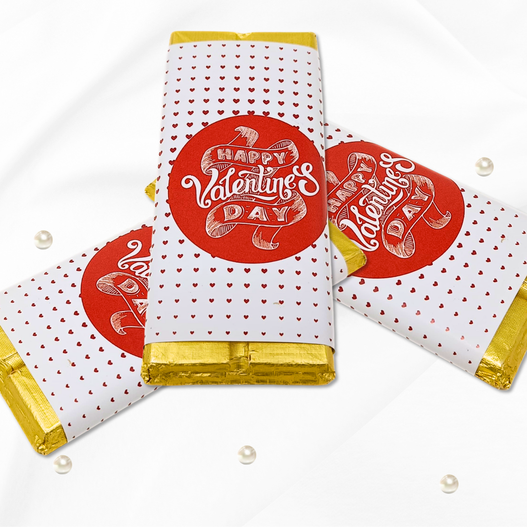 Happy Valentine's Day Chocolate Bar – Hearts & Happiness