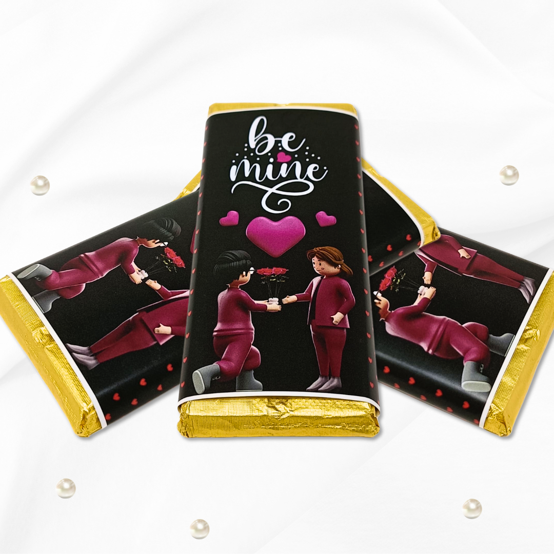 Be Mine Chocolate Bar – A Sweet Proposal