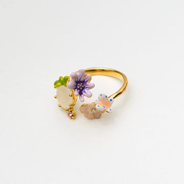 Butterfly Bloom Enamel Ring