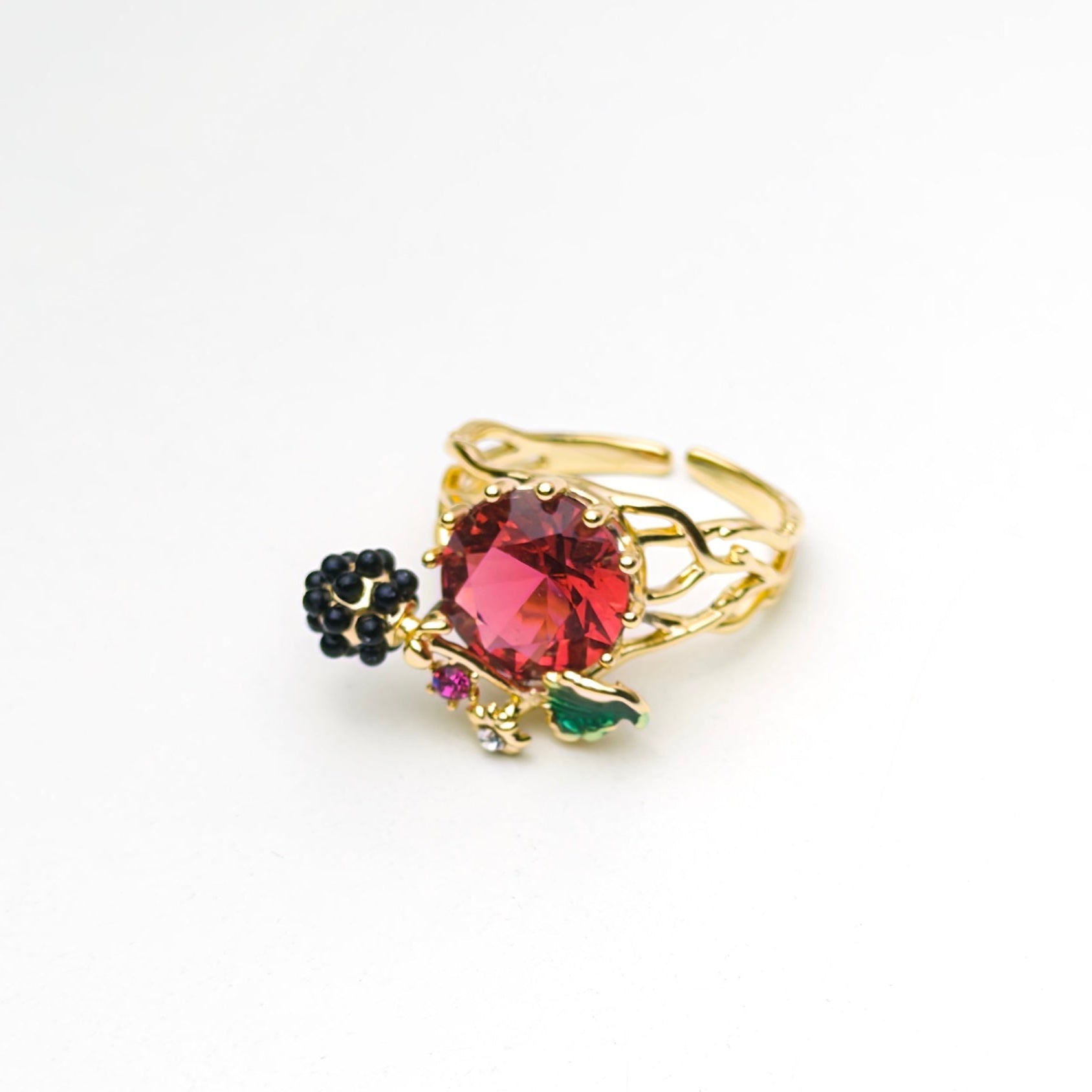 Berry Bloom Luxe Ring