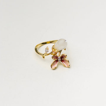 Blush Orchid Drop Ring