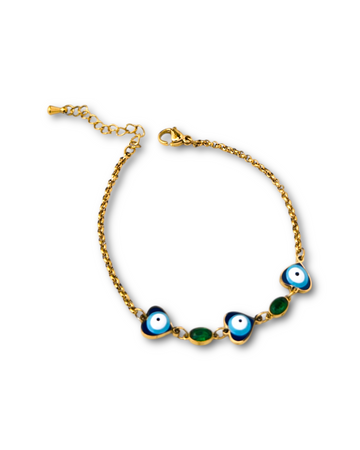 Lunara Evil Eye Heart Bracelet