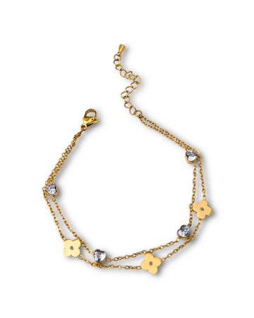 Floréa Crystal Heart Bracelet