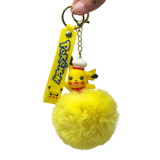 Pikachu Furry Keychain